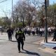 Durante la manifestación. (Foto PMT).