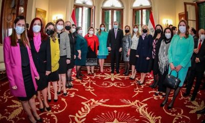 Mario Abdo Benítez y su gabinete. (Foto Presidencia).