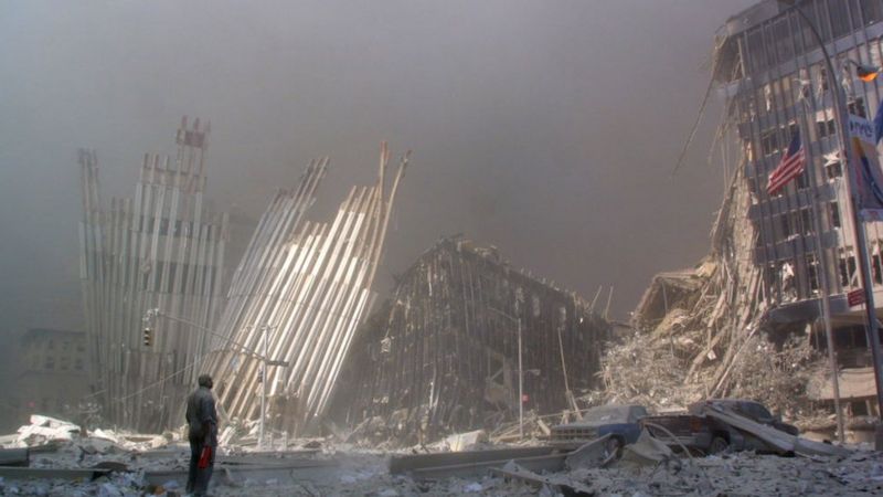 Las torres quedaron reducidas a escombros. Foto: Getty.