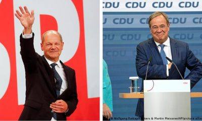 Olaf Scholz y Armin Laschet. Foto: Picture Aliance.