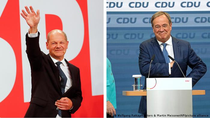 Olaf Scholz y Armin Laschet. Foto: Picture Aliance.