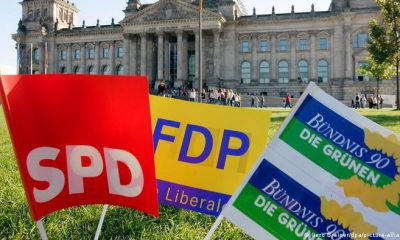 Los socialdemócratas del SPD llaman a Los Verdes y a los liberales del FDP a negociar, pero los liberales aún esperan una definición de los conservadores de la CDU/CSU. Foto: Picture Aliance.