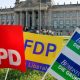 Los socialdemócratas del SPD llaman a Los Verdes y a los liberales del FDP a negociar, pero los liberales aún esperan una definición de los conservadores de la CDU/CSU. Foto: Picture Aliance.