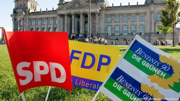 Los socialdemócratas del SPD llaman a Los Verdes y a los liberales del FDP a negociar, pero los liberales aún esperan una definición de los conservadores de la CDU/CSU. Foto: Picture Aliance.