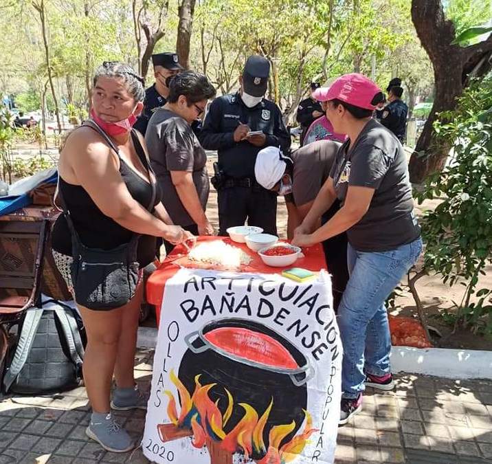 Miembros de los grupos de ollas populares. (Foto: Articulación Bañadense)