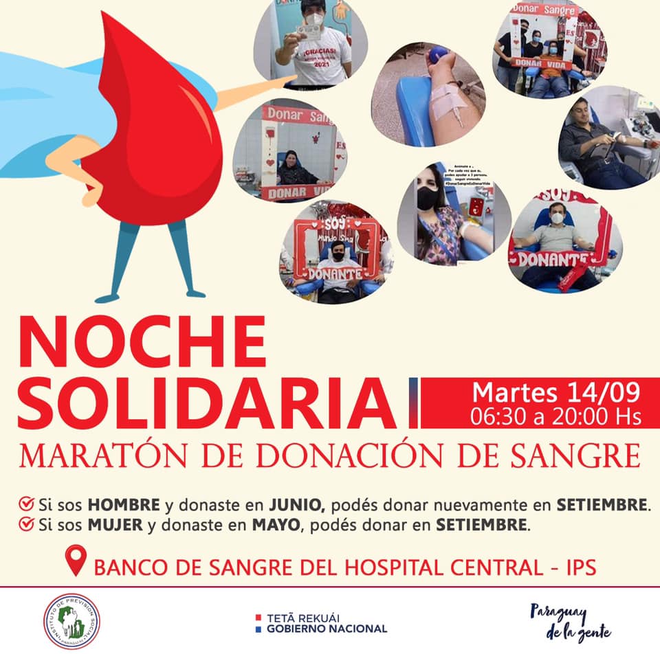 Los profesionales médicos instan a las personas a donar sangre. (Foto Banco de Sangre IPS)