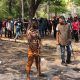 Una de las manifestaciones de indígenas el año pasado frente al Congreso. (Gentileza).