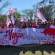 La hinchada de Hugo Velázquez se hizo presente en el festejo de aniversario de la ANR. (Gentileza)