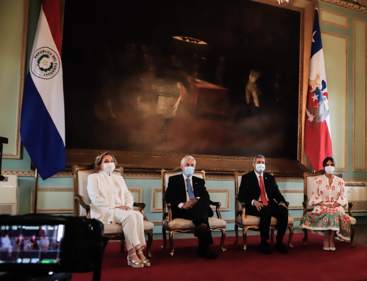 Sebastián Piñera en el Palacio de Lópeza. Foto: Presidencia.