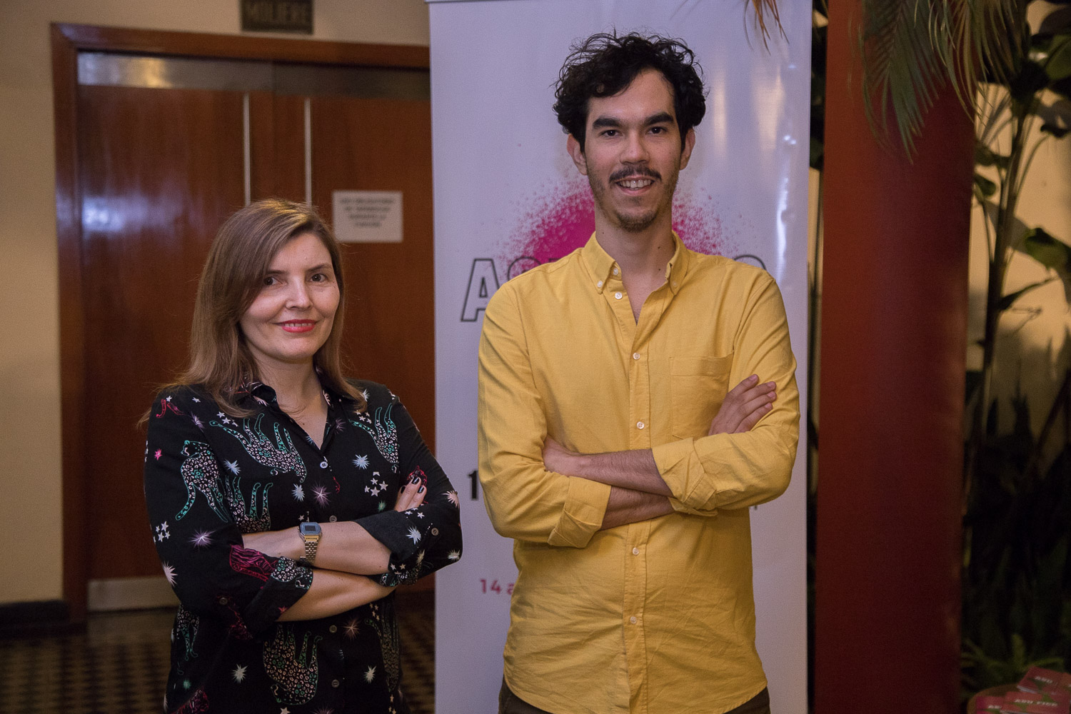 Cynthia García y Juan José Pereira, organizadores del evento.