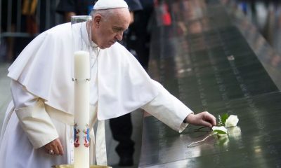 Papa Francisco en la Zona Cero. Foto: La Nación Argentina.