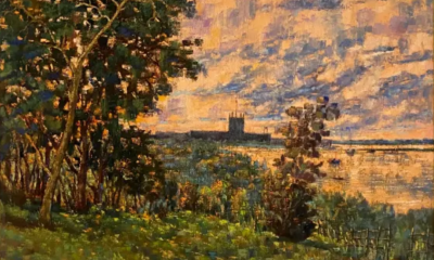 Herminio Gamarra Frutos. “Vista del Palacio”, 1977. Óleo sobre lienzo. Cortesía
