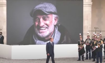 El presidente Emmanuel Macron despidió al gran actor francés. Captura