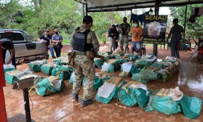 Momento de una incautación realizada por agentes de la Senad. (Foto: Gentileza).