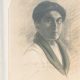 Juan Natalicio González. Retrato a lápiz de Jaime Bestard, 1923. Imagen de álbum personal de JNG. Acervo Universidad de Kansas / ANA