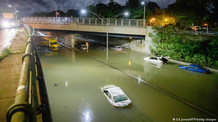 Inundaciones en Nueva York. Foto: DW.