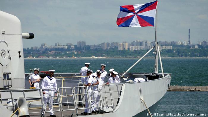 Buque de la marina holandesa en Odesa. Foto: Referencia.