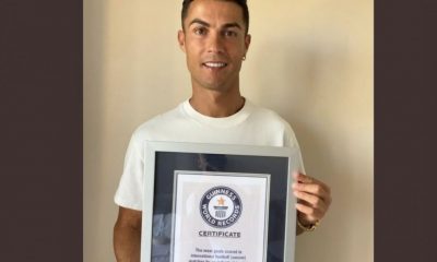 Cristiano Ronaldo, el hombre récord. Foto: Twitter.