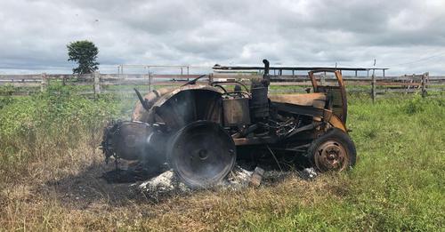 Ataque en la Estancia San Jose'i. (Foto Gentileza)