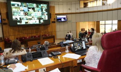 Sesión ordinaria en la Cámara de Senadores. (Foto Senado).