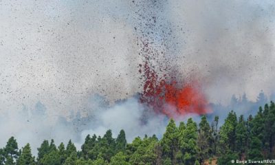 Volcán Cumbre Vieja, ubicado en la isla española de La Palma. Foto: DW.