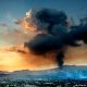 Nube de ceniza del volcán Cumbre Vieja, en la Palma. Archivo.