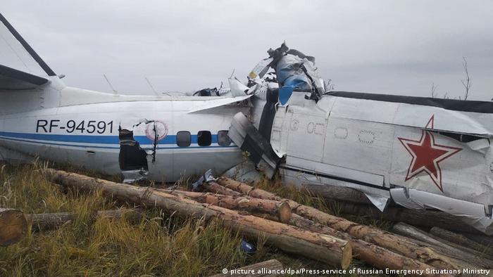 La aeronave transportaba a paracaidistas civiles y se estrelló en la república de Tartaristán con 22 personas a bordo. Foto: Picture Aliance.