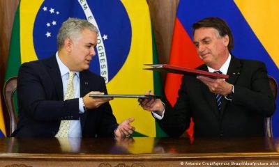 Duque y Bolsonaro firmaron siete acuerdos de cooperación en temas como combate al narcotráfico, exportaciones, saneamiento, agricultura y tecnología. Foto: Picture Aliance.