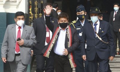 Guido Bellido presentó su renuncia como primer ministro de Perú. Foto: Agencia Andina.