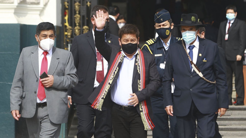 Guido Bellido presentó su renuncia como primer ministro de Perú. Foto: Agencia Andina.