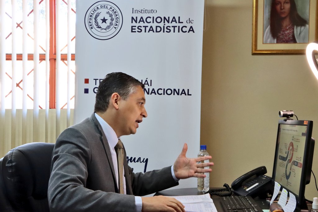 Iván Ojeda, titular del Instituto Nacional de Estadística (INE). Foto: Gentileza.