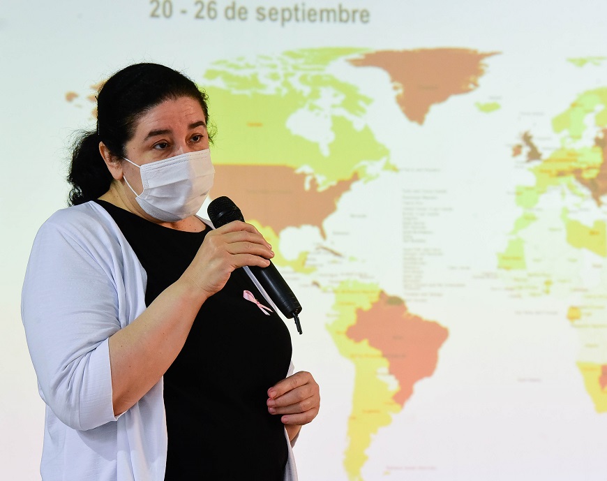 Conferencia de prensa, Ministerio de Salud. Foto: Salud Pública.