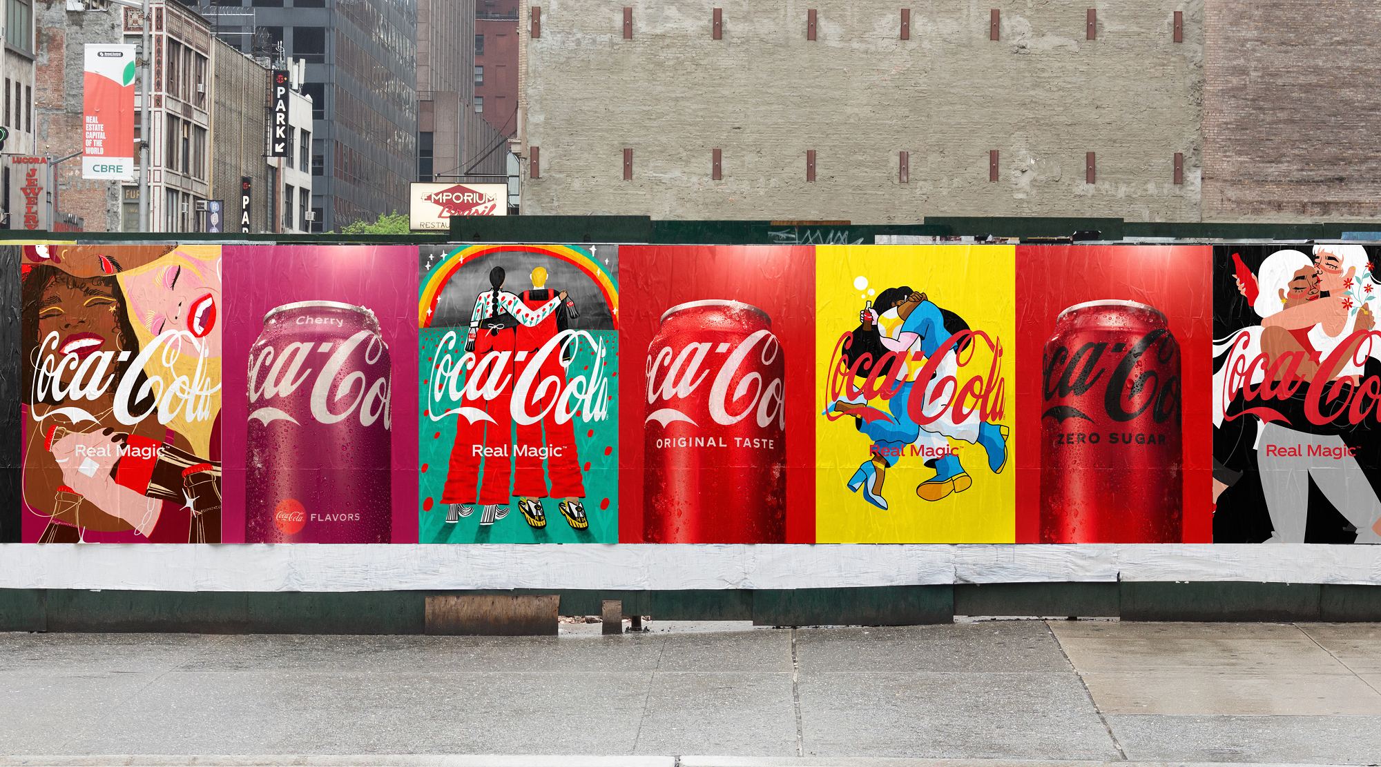 Coca-Cola vienecolaborando con artistas, fotógrafos e ilustradores para dar vida al concepto de Magia de Verdad a través del logo del abrazo. Foto: Gentileza.