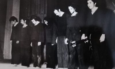 El TPV al finalizar la presentación de "Un puñado de tierra" en el Teatro Los Fundadores, Manizales, Colombia. Septiembre, 1971. Cortesía