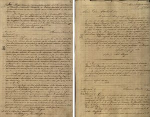 Documentos firmados por José Berges, 1863 y 1864. Colección Rio Branco. Archivo Nacional de Asunción, SNC