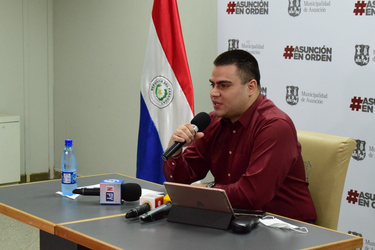 Wilfrido Cáceres, jefe de Gabinete de la Municipalidad de Asunción. (Foto Prensa Municipalidad de Asunción)