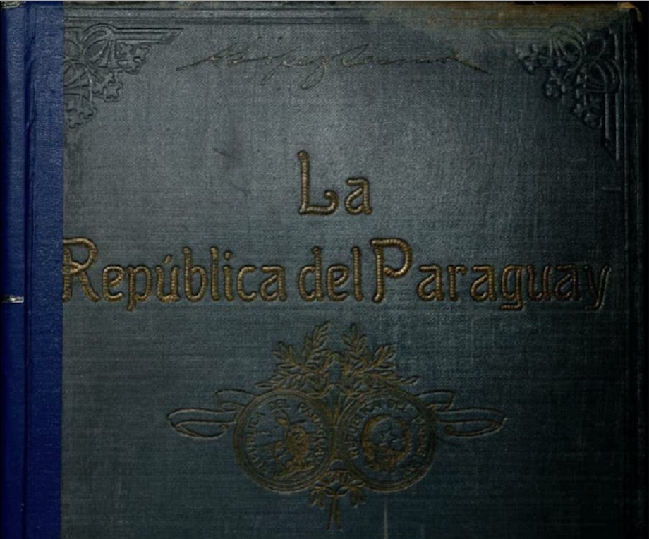 Álbum Gráfico de la República del Paraguay. 100 años de vida independiente 1811-1911 (detalle de portada).