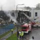 Bomberos trabajando en la zona de la tragedia. Foto: Corriere della Sera.