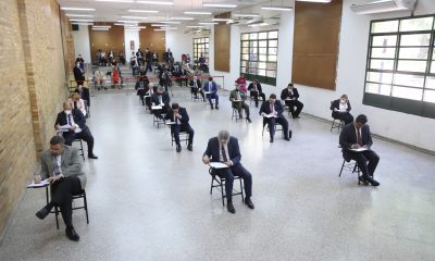 Examen de los postulantes. (Foto Consejo de la Magistratura).