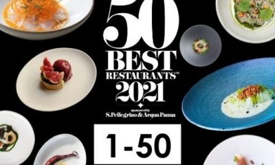 La lista de los 50 mejores restaurantes del mundo.