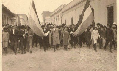 23 de octubre de 1931. Manifestación en las calles de Asunción. Cortesía