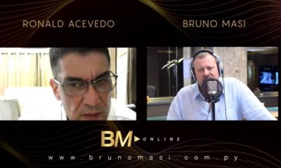 Ronald Acevedo en Bruno Masi. Online . Foto: Captura.