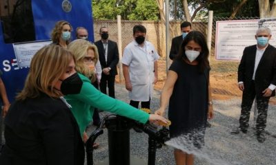 Durante la sistema de abastecimiento de agua potable en el Instituto de Medicina Tropical. Foto MSP