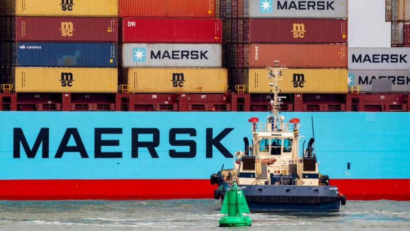 La naviera Maersk registró el período más rentable en sus 117 años de historia. Foto: Getty.