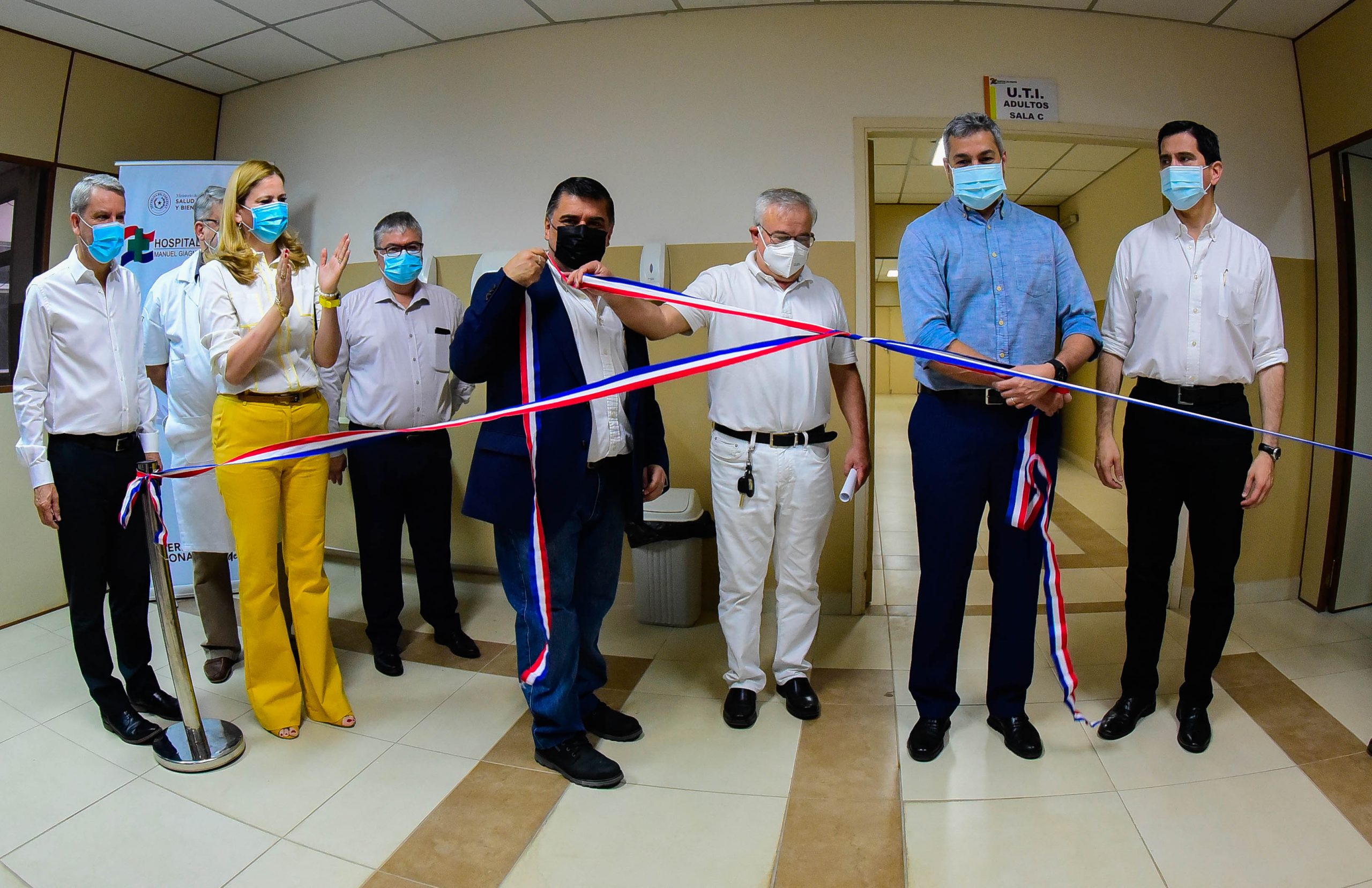 Momento del acto que se realizó en el Hospital de Trauma. (Foto Ministerio de Salud)