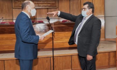 Carlos Vidal Zena juró como senador. (Foto Senado).