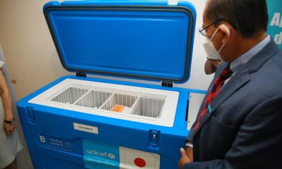 Esta entrega de equipos para el fortalecimiento de la cadena de frío del PAI hace parte de un total de 147 refrigeradores cuyo valor asciende a casi 700.000 dólares. Foto: Unicef.