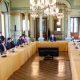 Momento de la reunión que se mantuvo en el Palacio de Gobierno. (Foto Presidencia)