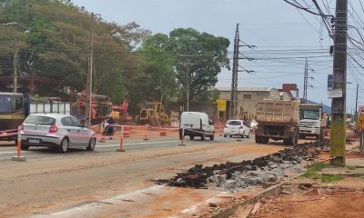 Próximamente, la experiencia de circulación por Tres Bocas cambiará gracias al túnel y a la rotonda que actualmente se están construyendo en el cruce de las avenidas Acceso Sur, Avelino Martínez y Américo Picco. Foto: Gentileza.