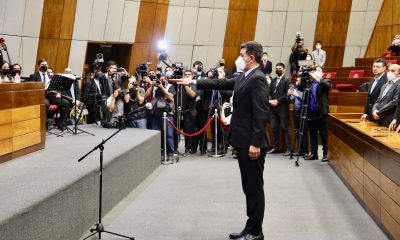 Juramento de Víctor Ríos como ministro de la Corte. (Foto Senado).